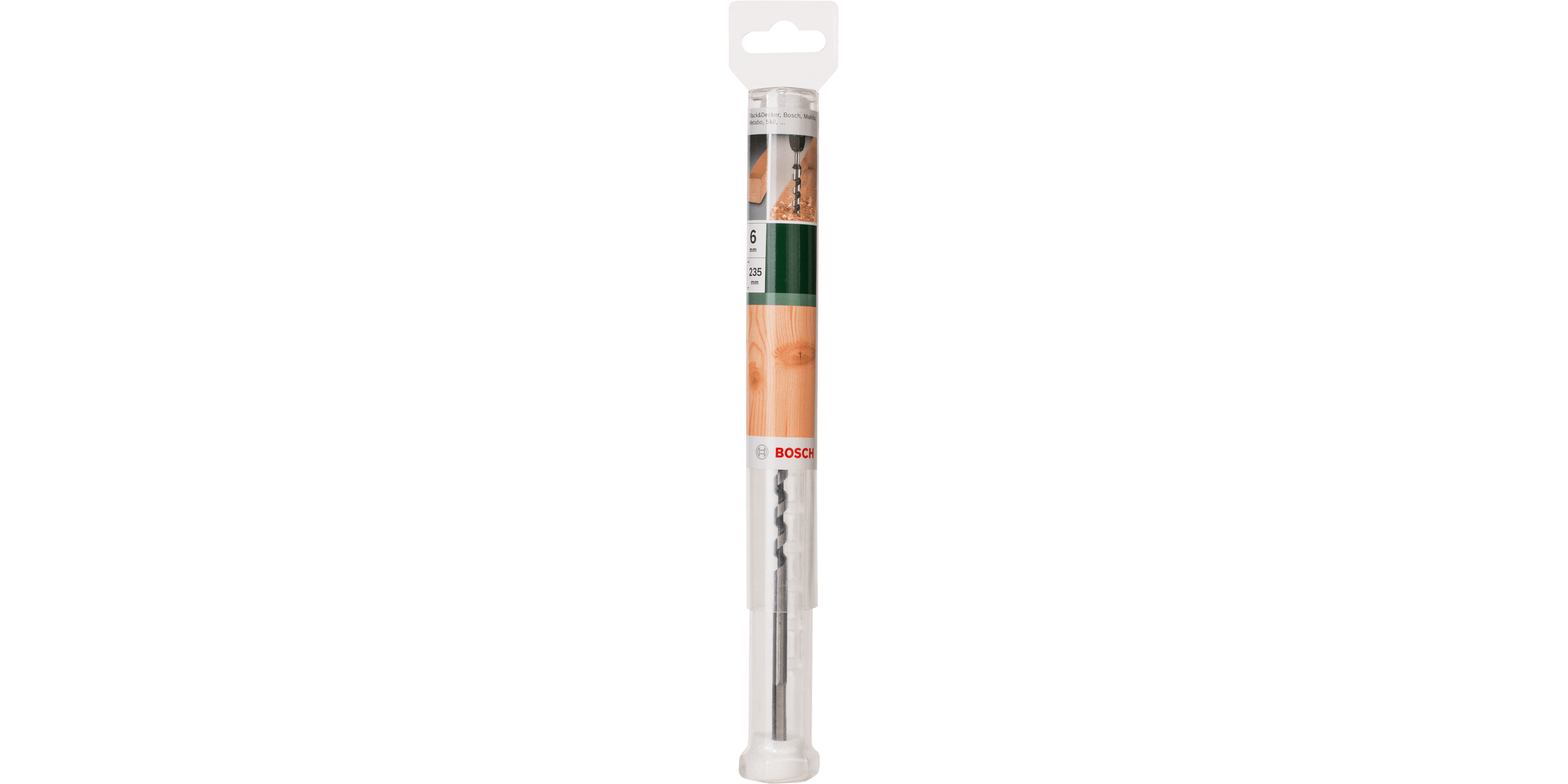 Wood Auger Bit with self-feeding threaded tip