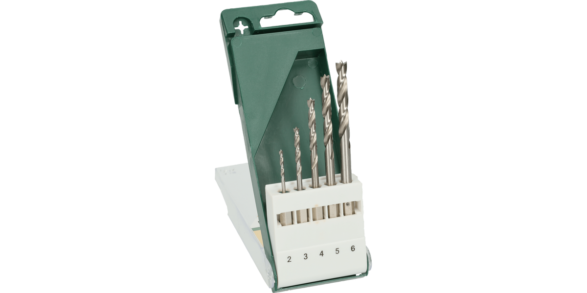 Wood Drill Bit Set 5 Pieces Hex Shank