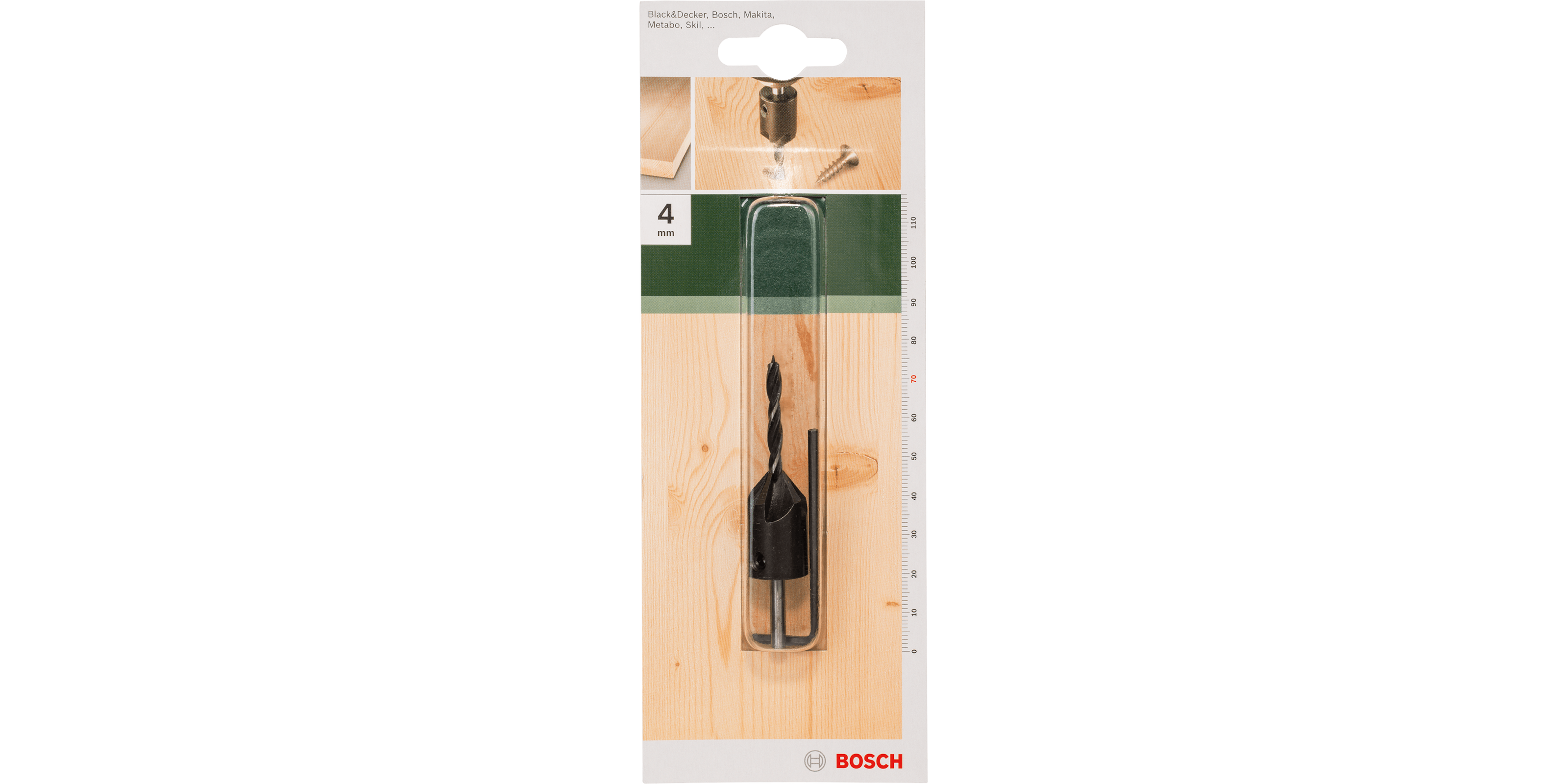 Wood Drill Bit with Countersink