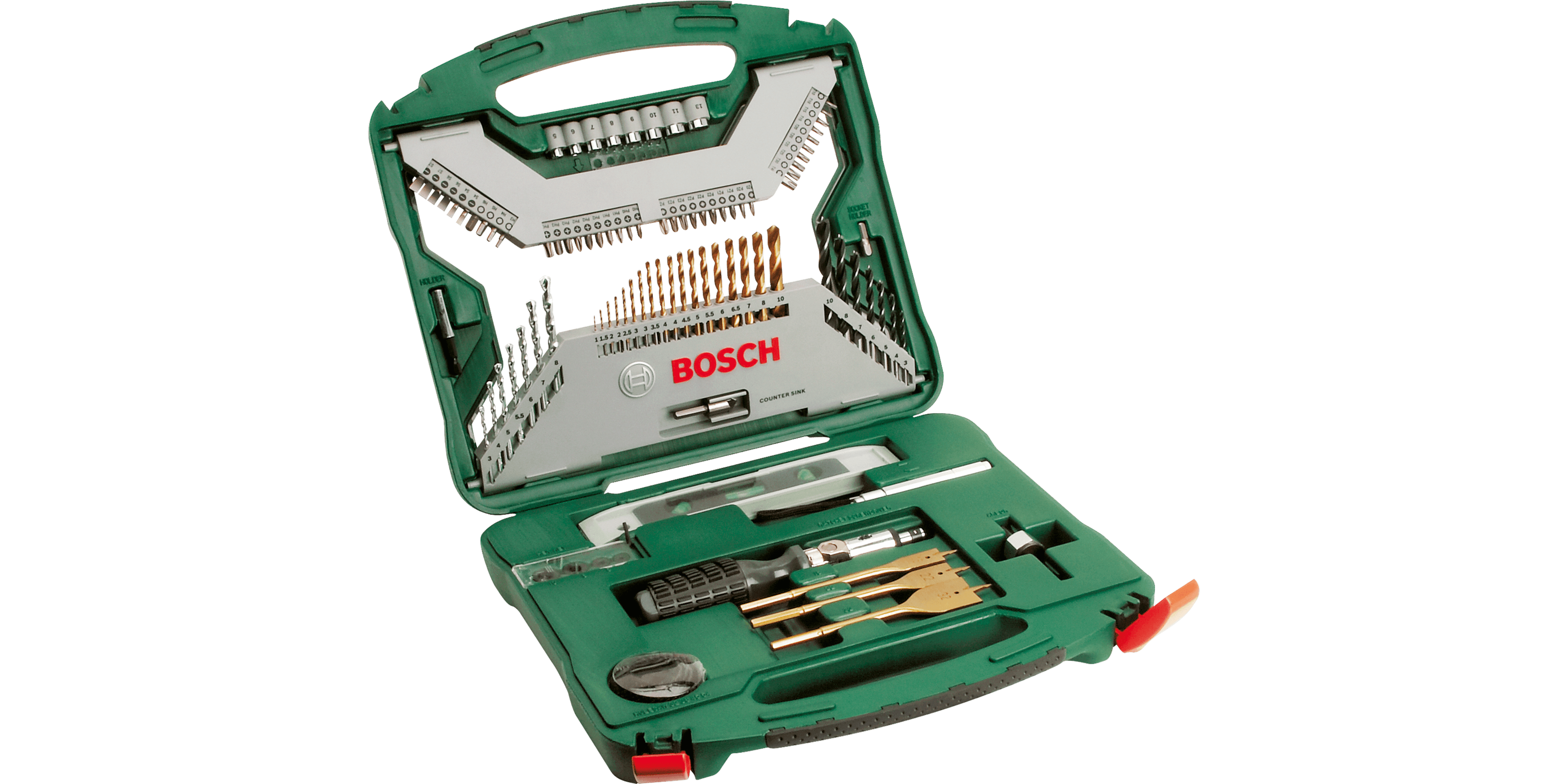 X-Line Drill- and Screwdriver Bit Set TiN-coated 100 pieces