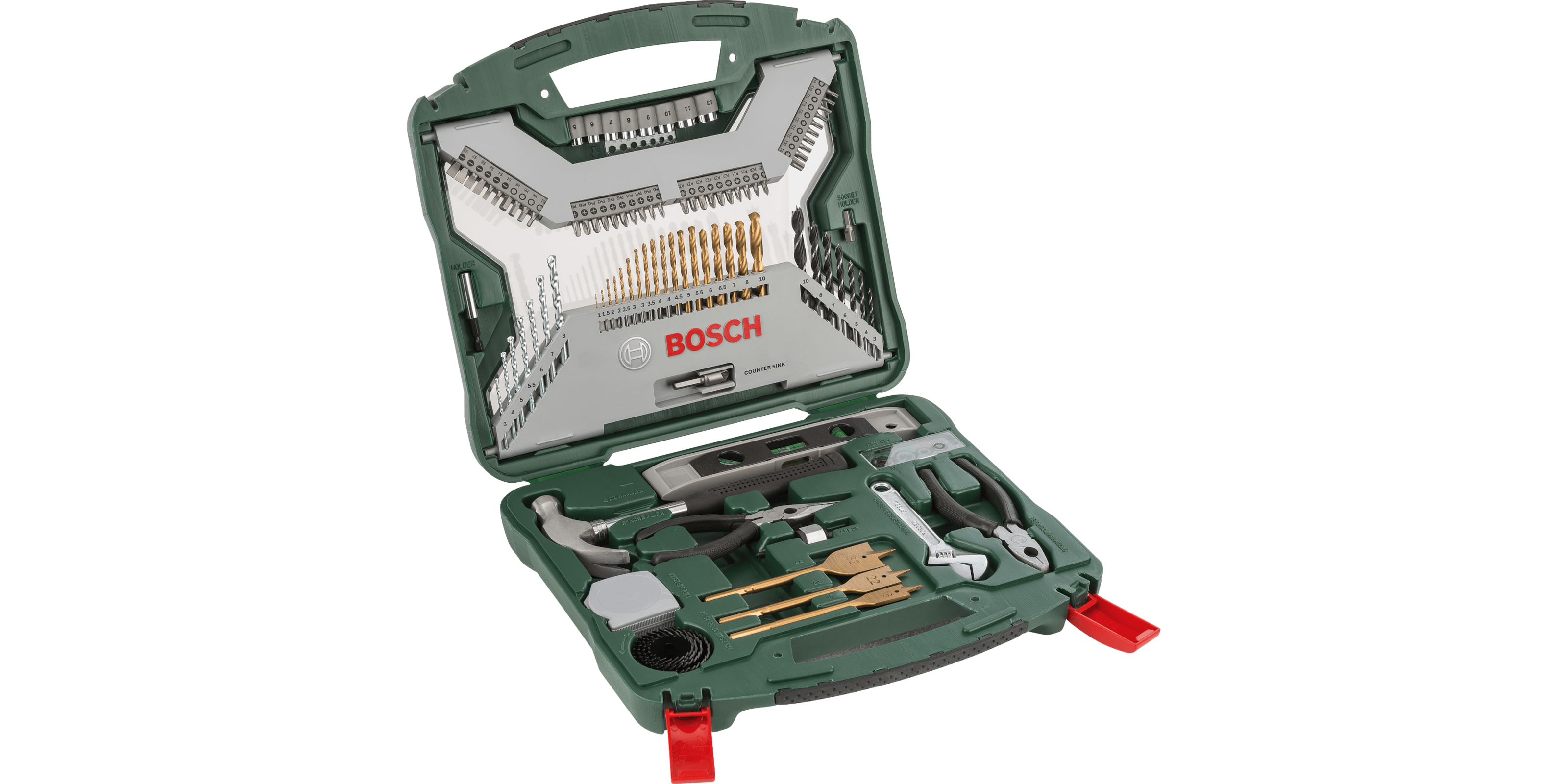 X-Line Drill- and Screwdriver Bit Set TiN-coated 103 pieces