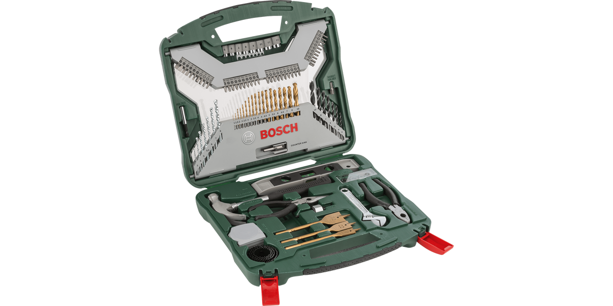 X-Line Drill- and Screwdriver Bit Set TiN-coated 103 pieces