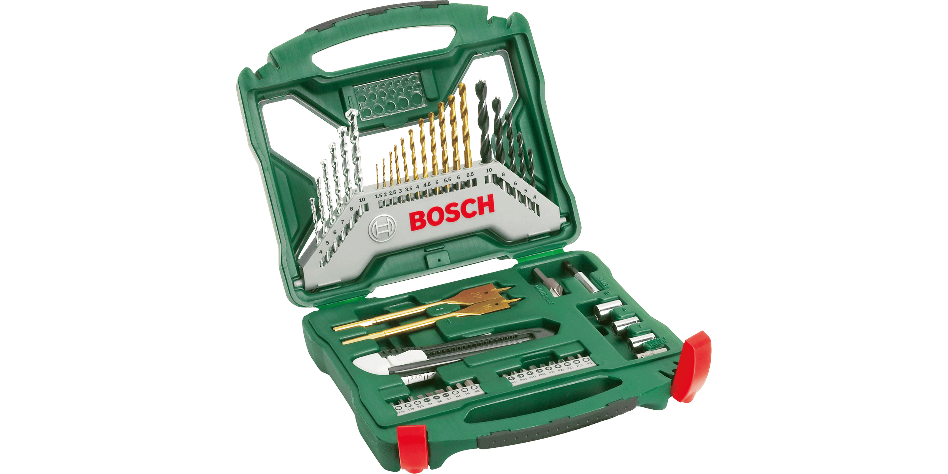 X-Line Drill- and Screwdriver Bit Set TiN-coated 50 pieces