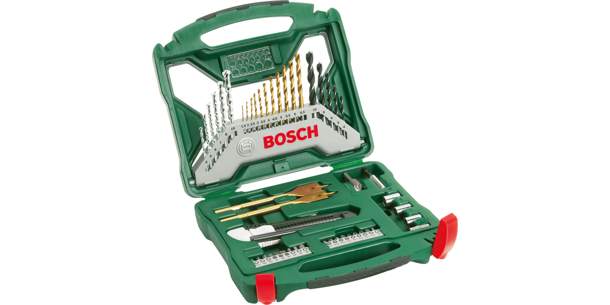 X-Line Drill- and Screwdriver Bit Set TiN-coated 50 pieces