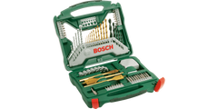 X-Line Drill- and Screwdriver Bit Set TiN-coated 70 pieces